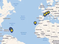Mapa plavby
