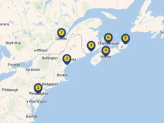 Mapa plavby