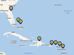 Mapa plavby